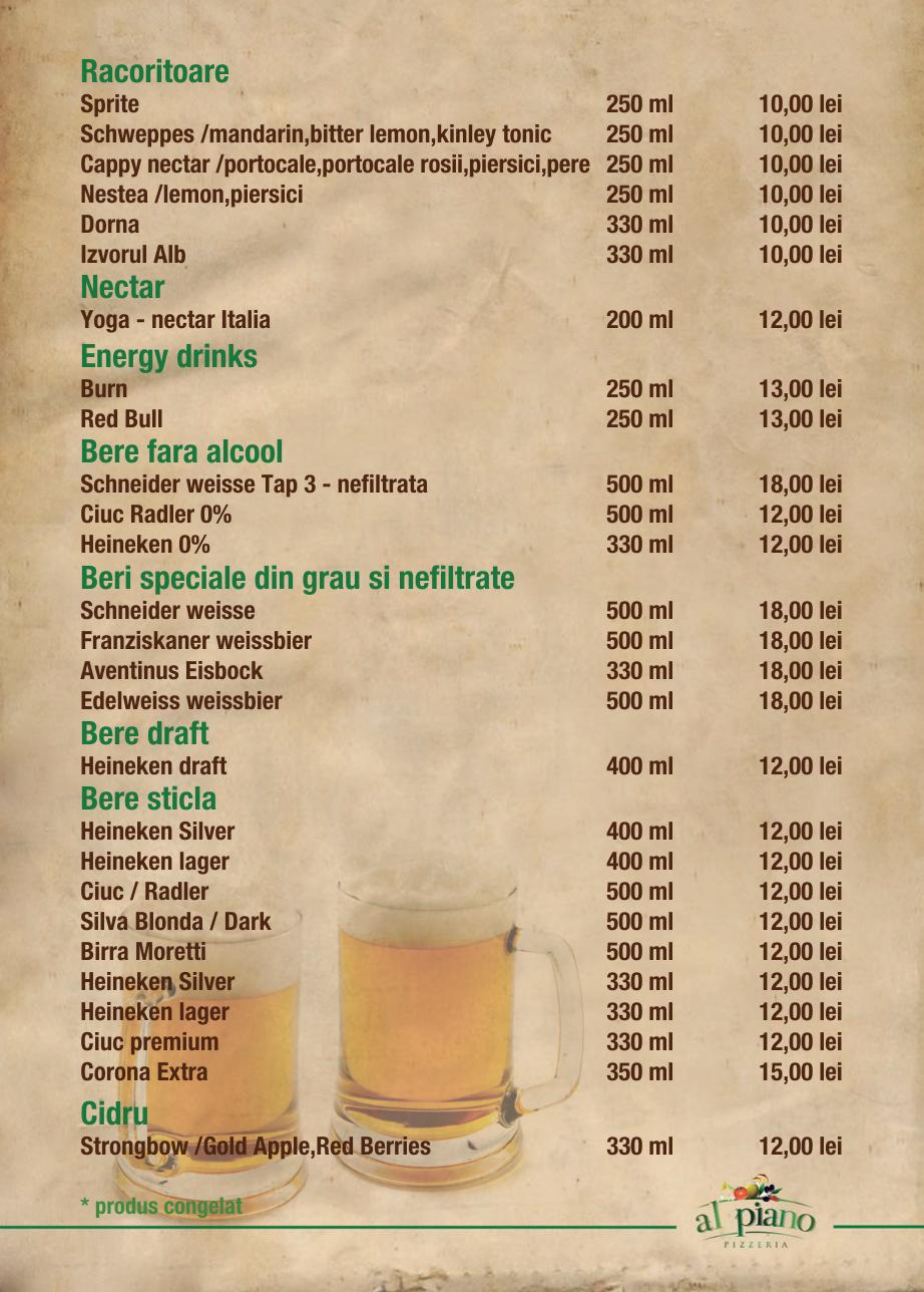 Răcoritoare, Energy drinks și Bere